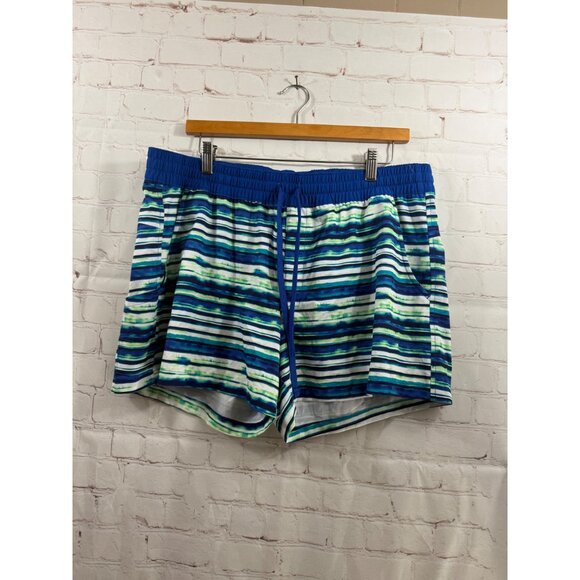 Field and Stream Shorts Womens Size XL Multi-Color Striped Swim Fishing Casual - Picture 1 of 6